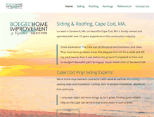 Tablet Screenshot of boegelofcapecod.com